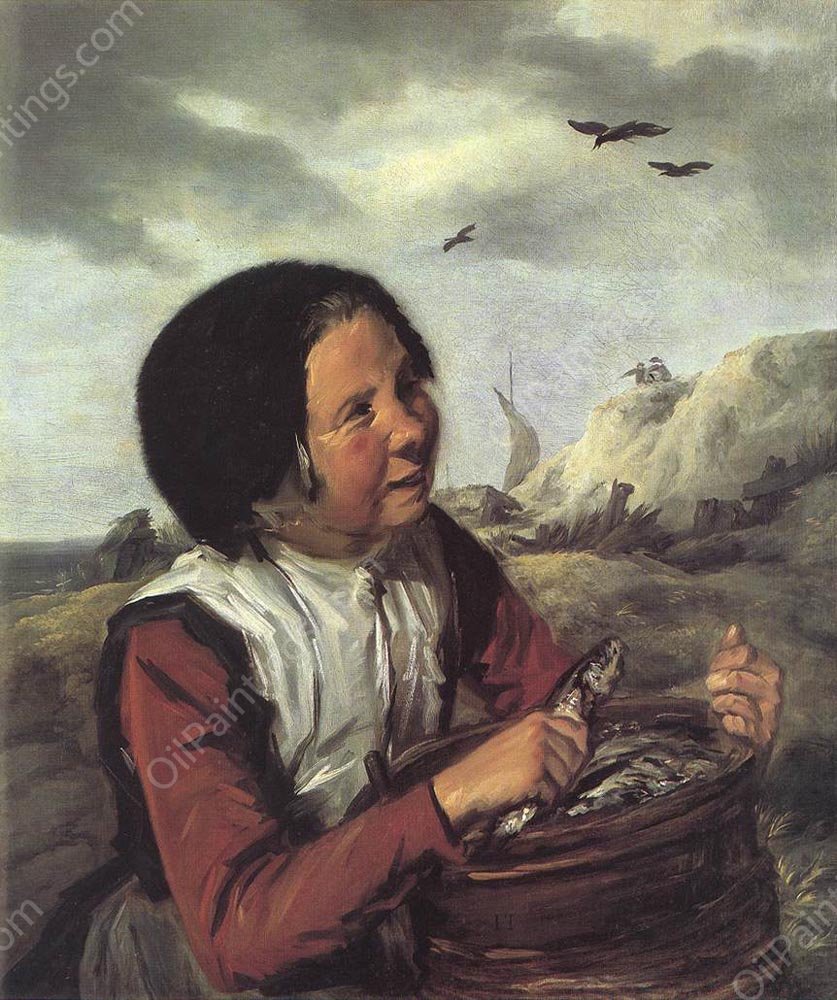 Fisher Girl by Frans Hals - Hand-Painted Oil Painting Reproduction