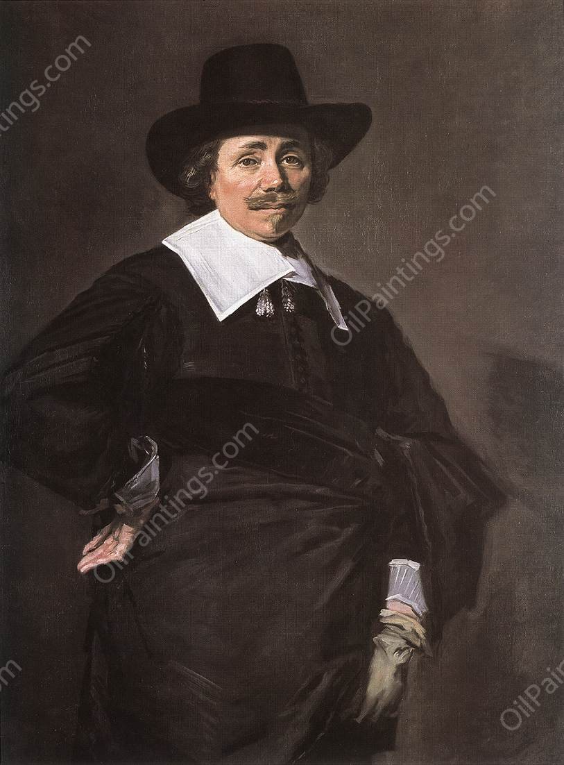 Portrait of a Standing Man by Frans Hals - Hand-Painted Oil Painting Reproduction
