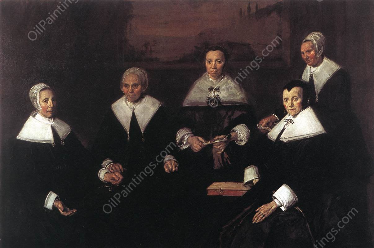 Regentesses of the Old Men's Almshouse by Frans Hals - Hand-Painted Oil Painting Reproduction