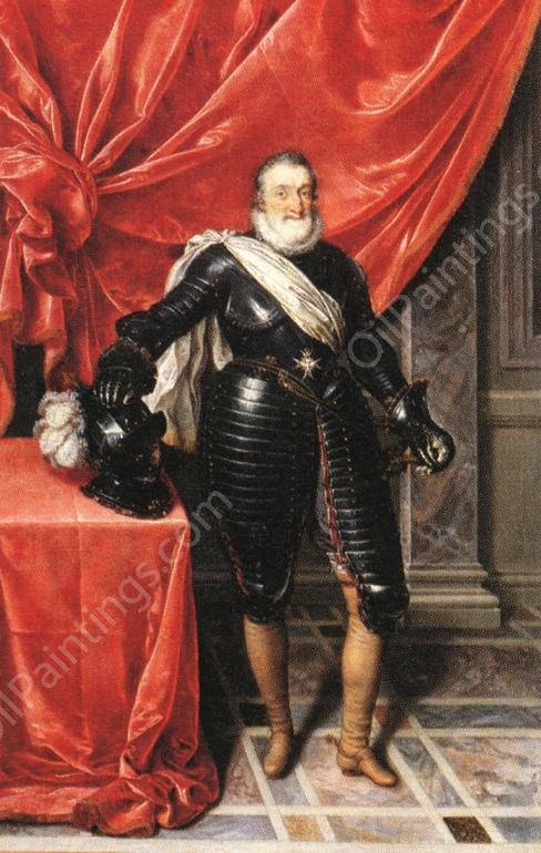 Henry IV, King of France in Armour by Frans Pourbus The Younger - Hand-Painted Oil Painting Reproduction