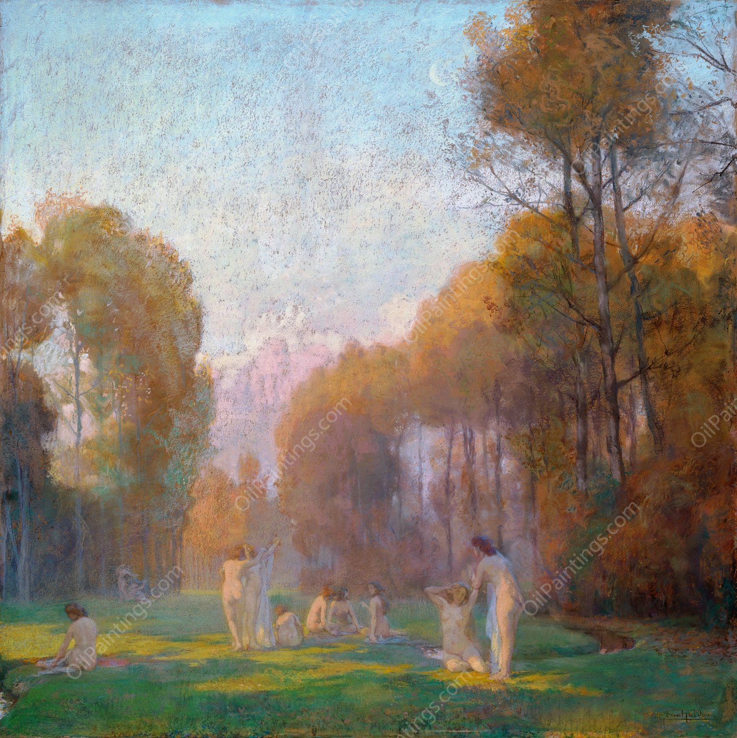 Pagan Vision by Frans Van Holder - Hand-Painted Oil Painting Reproduction