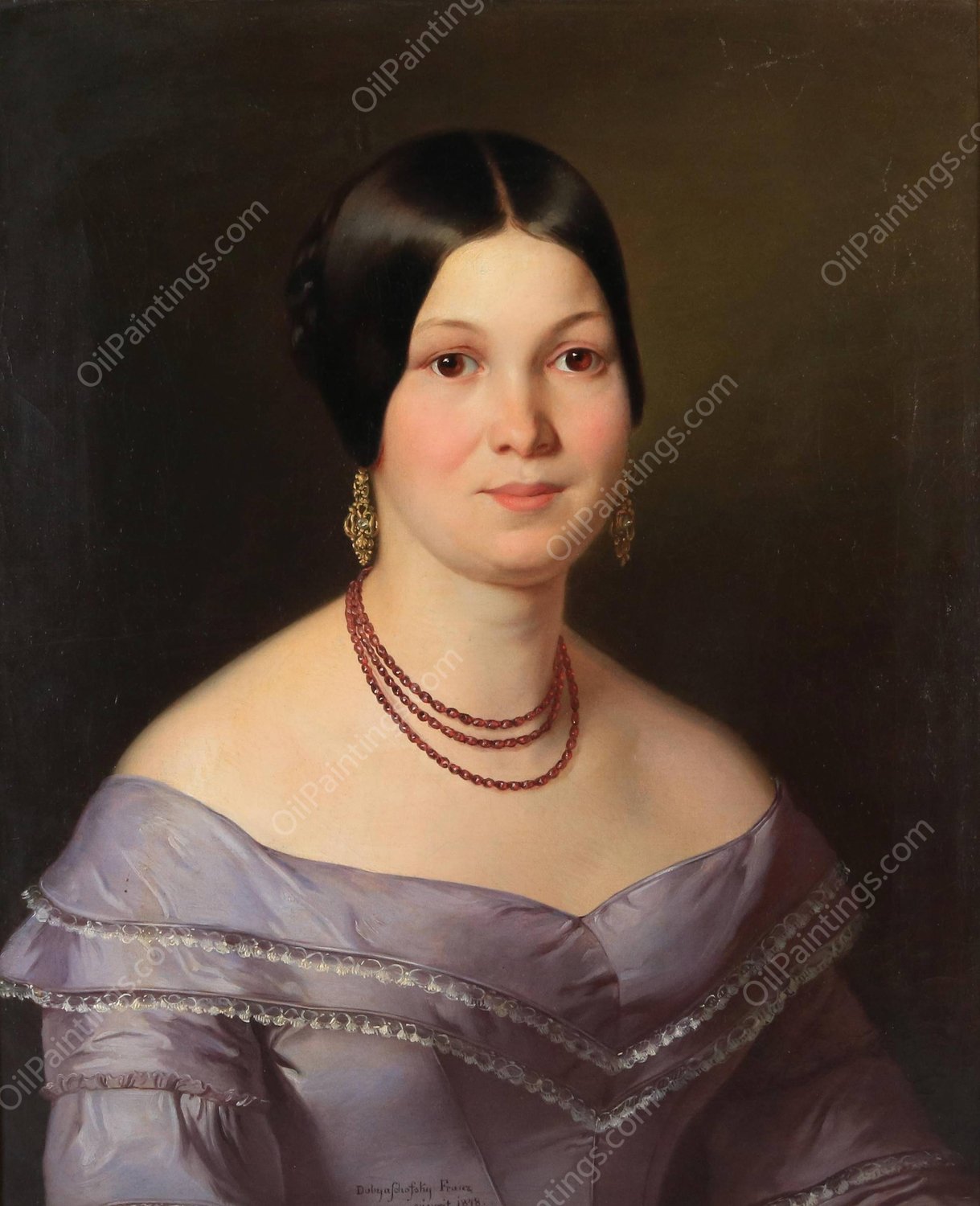 Portrait  by Franz Dobiaschofsky - Hand-Painted Oil Painting Reproduction