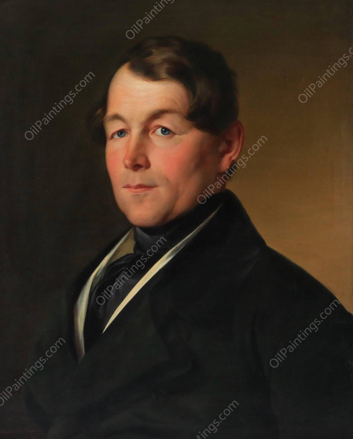 Portrait  by Franz Dobiaschofsky - Hand-Painted Oil Painting Reproduction