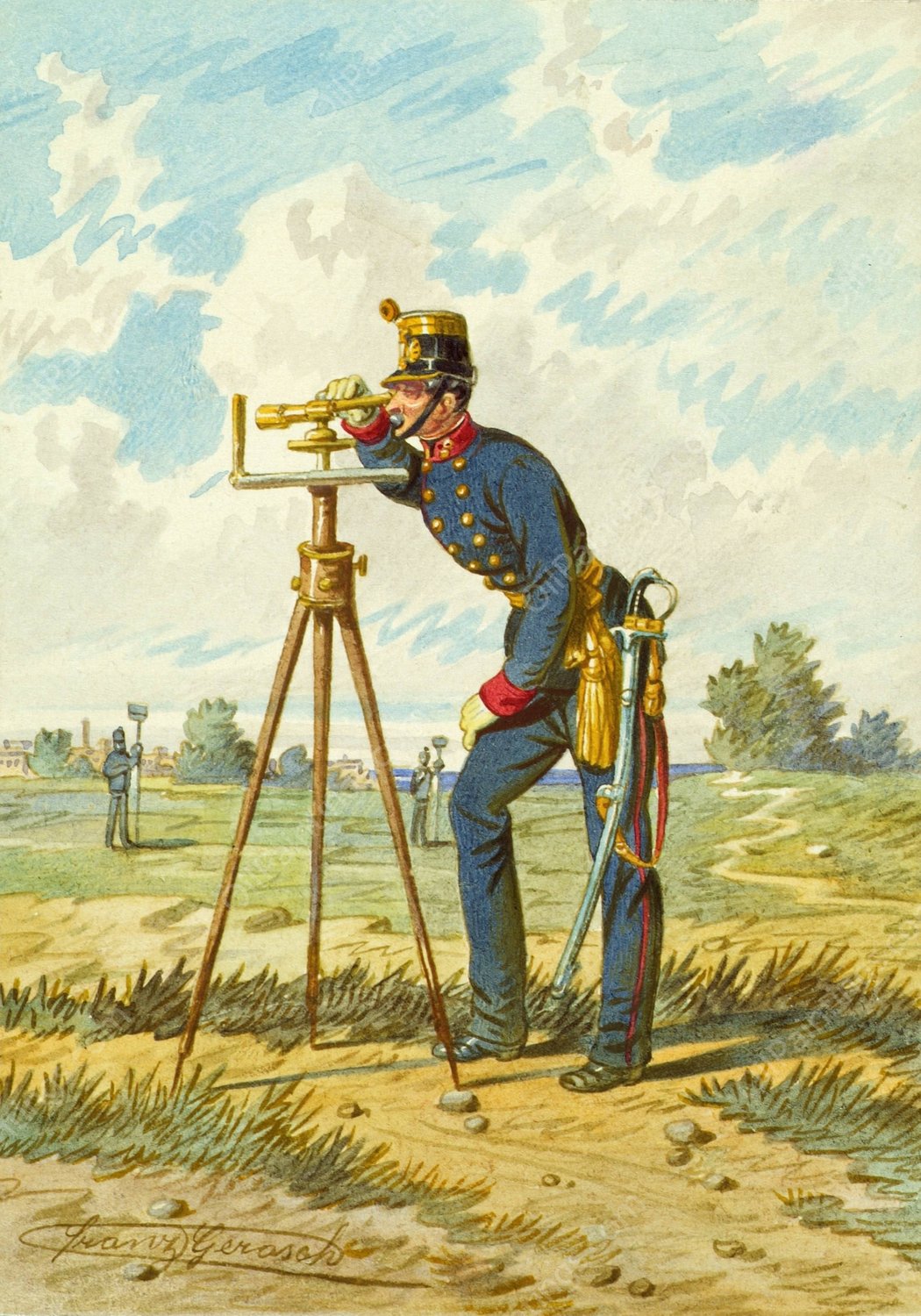 Soldat 7 by Franz Gerasch - Hand-Painted Oil Painting Reproduction