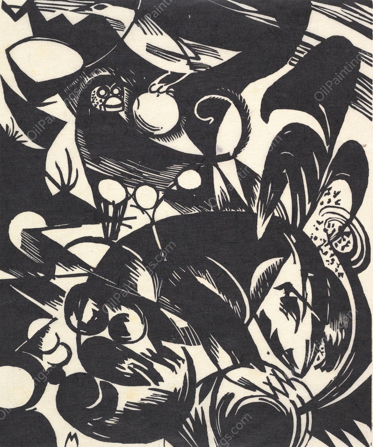 Creation I  by Franz Marc - Hand-Painted Oil Painting Reproduction