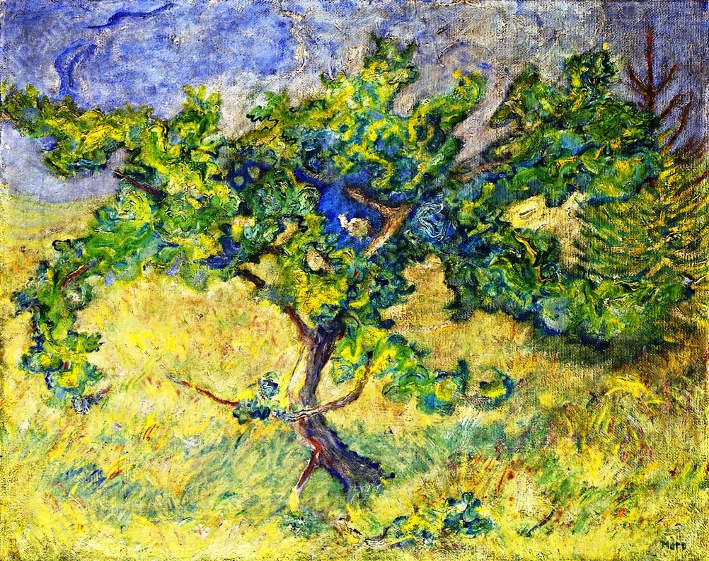Little Oak Tree by Franz Marc - Hand-Painted Oil Painting Reproduction