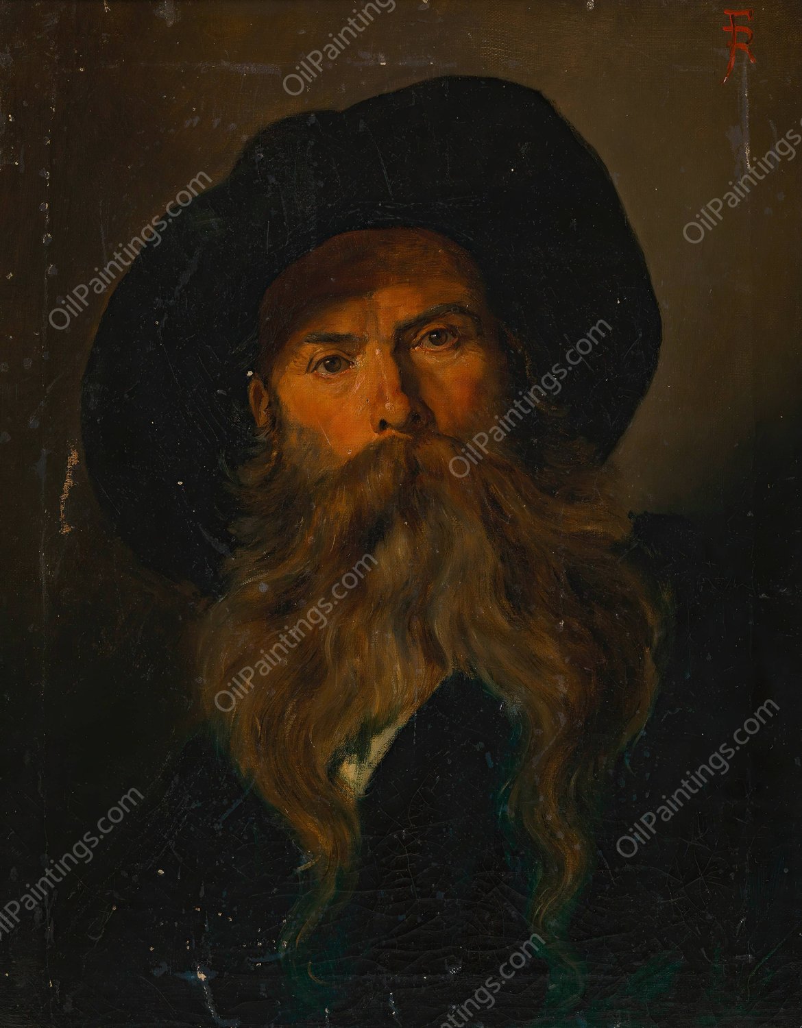 Heinrich von Ferstel, Architekt  by Franz Rumpler - Hand-Painted Oil Painting Reproduction