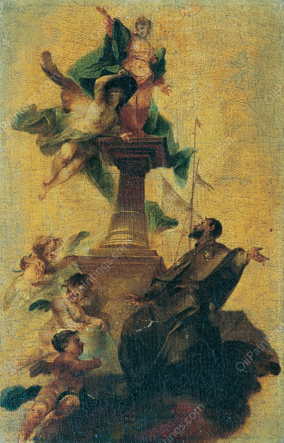 Der heilige Jacobus major und der Glaube  by Franz Sigrist The Elder - Hand-Painted Oil Painting Reproduction