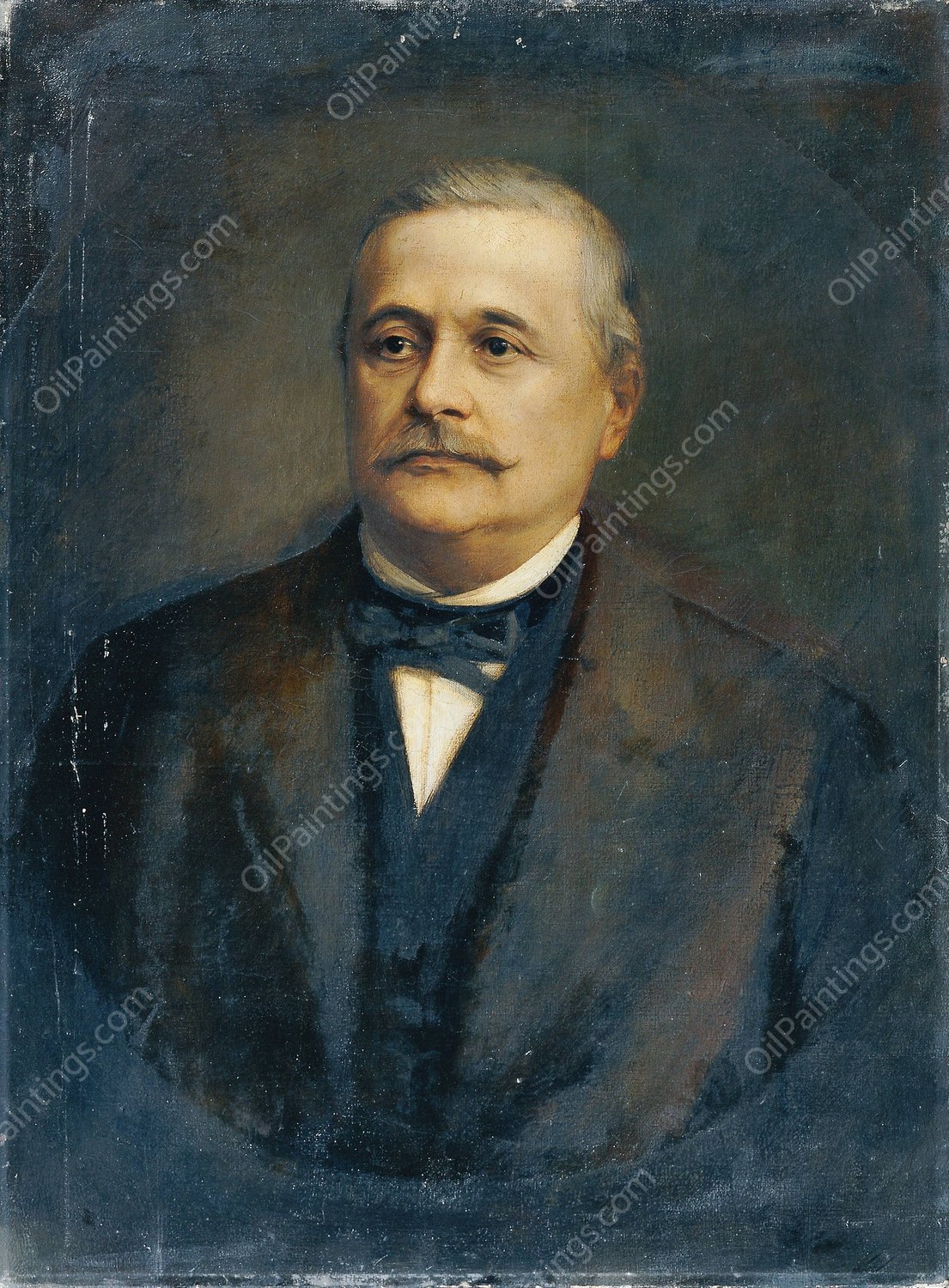 Der kaiserliche Rat und Reichstagsabgeordnete Isaak Rubinstein by Franz Von Lenbach - Hand-Painted Oil Painting Reproduction