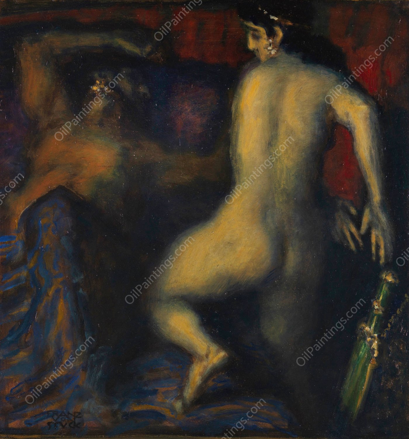 Judith und Holofernes  by Franz Von Stuck - Hand-Painted Oil Painting Reproduction