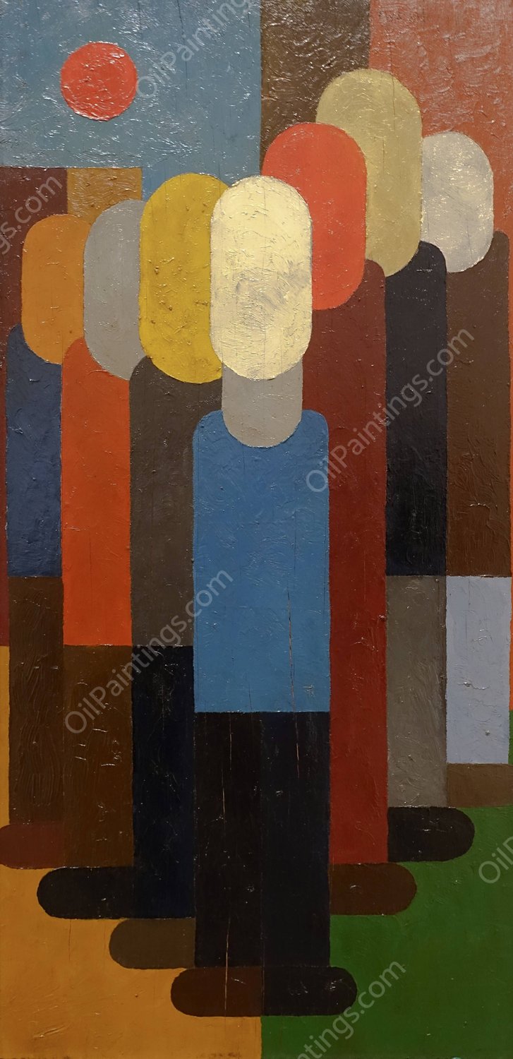 Mass  by Franz Wilhelm Seiwert - Hand-Painted Oil Painting Reproduction