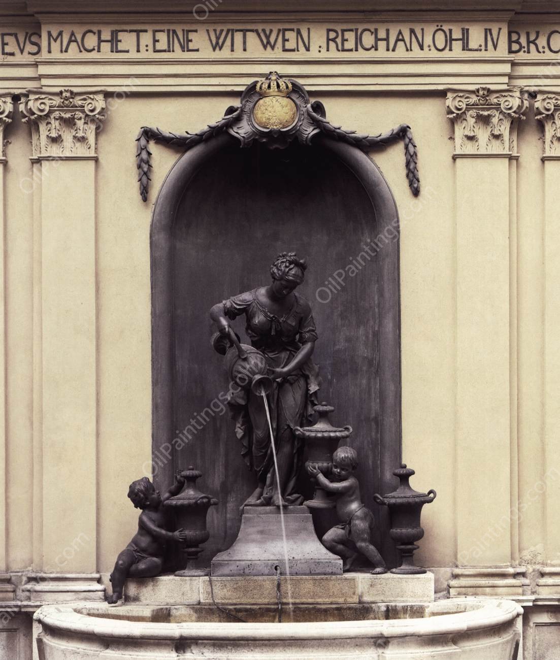 Elijah Increases the Oil of the Widow by Franz Xaver Messerschmidt - Hand-Painted Oil Painting Reproduction