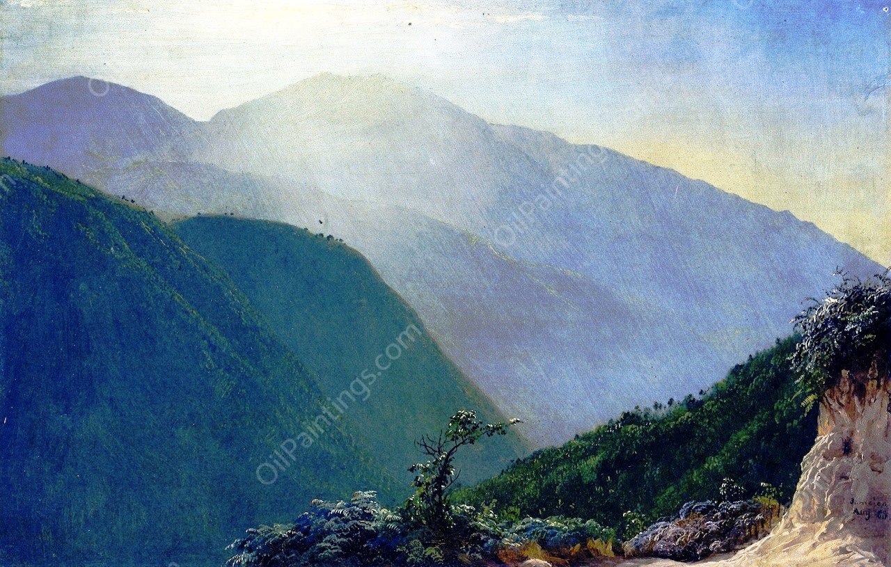 In the Blue Mountains, Jamaica by Frederic Edwin Church - Hand-Painted Oil Painting Reproduction