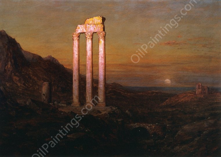 Moonrise by Frederic Edwin Church - Hand-Painted Oil Painting Reproduction