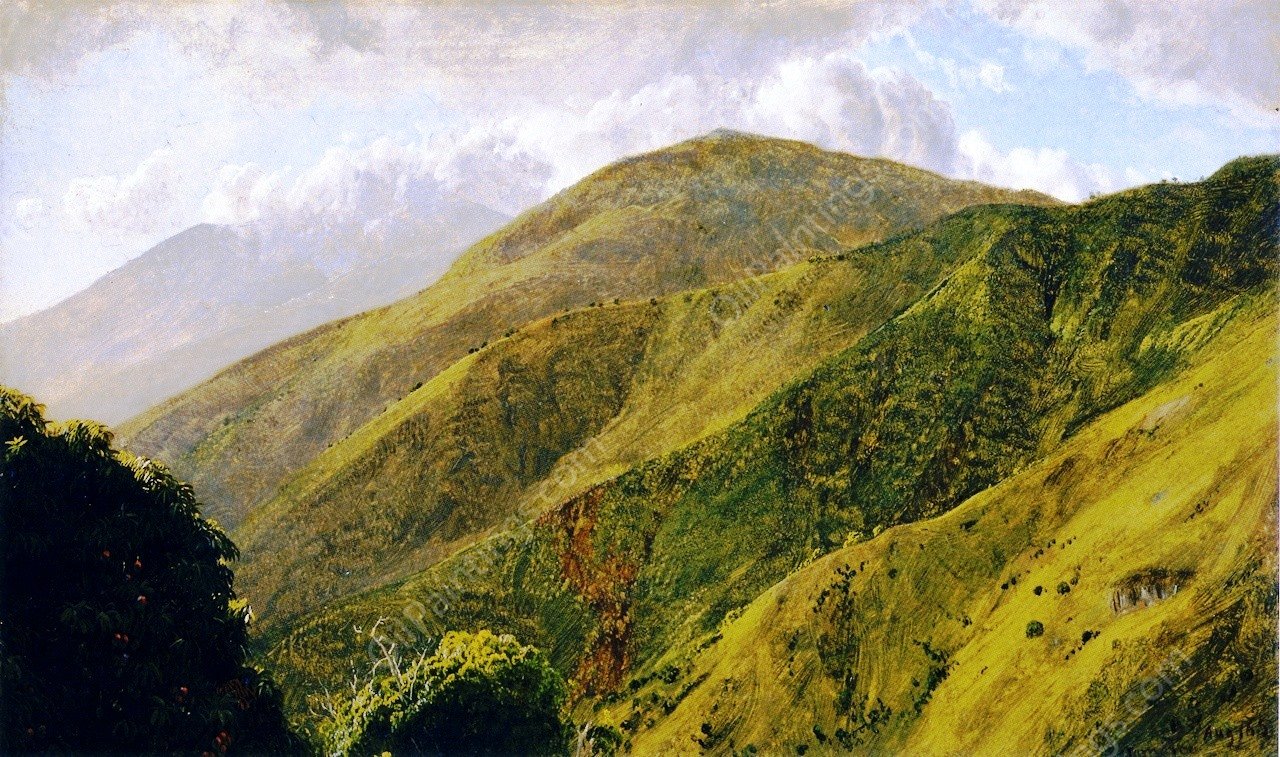 Scene in the Blue Mountains, Jamaica by Frederic Edwin Church - Hand-Painted Oil Painting Reproduction