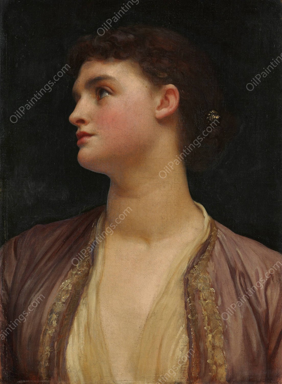 Lucia  by Frederic Leighton - Hand-Painted Oil Painting Reproduction