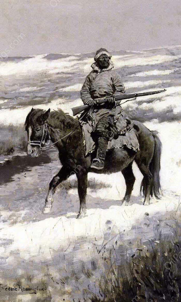 Manchurian Bandit by Frederic Remington - Hand-Painted Oil Painting Reproduction