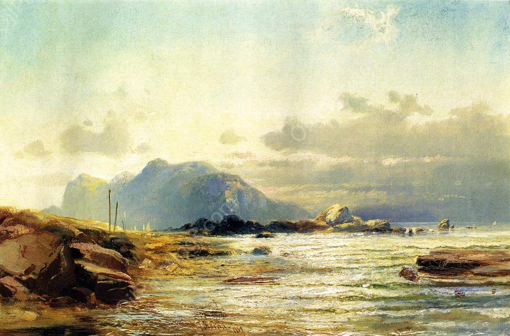 A Sketch of the Coast by Frederick Butman - Hand-Painted Oil Painting Reproduction