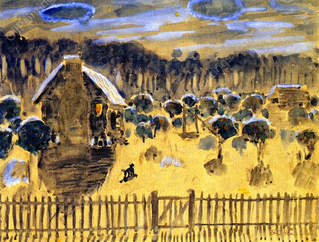 Night, Orange Grove by Frederick C. Frieseke - Hand-Painted Oil Painting Reproduction