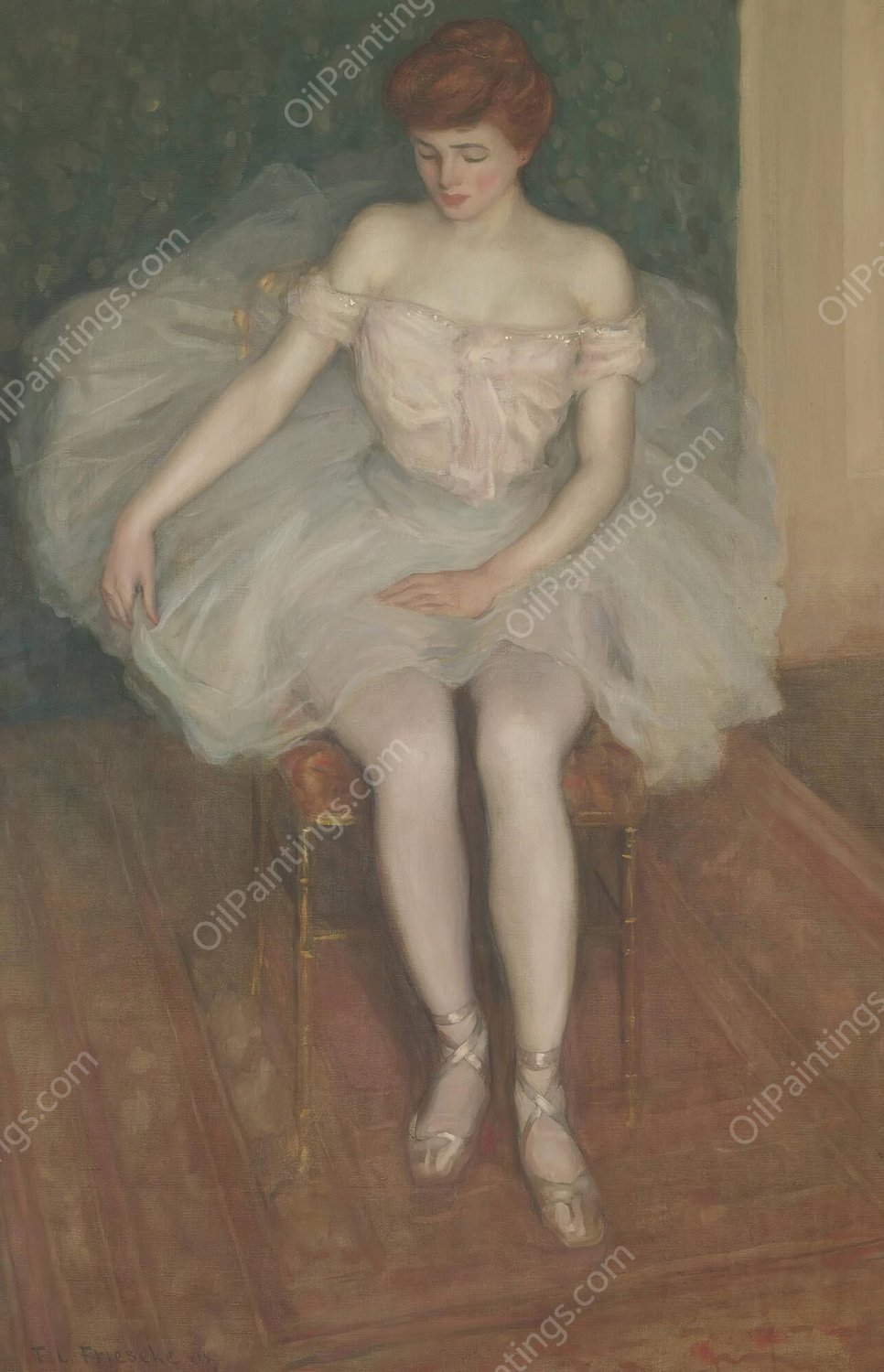 Ballerina  by Frederick Carl Frieseke - Hand-Painted Oil Painting Reproduction
