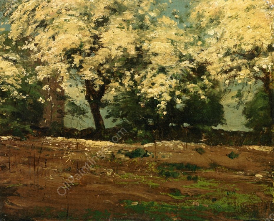 Blossoms by Frederick Childe Hassam - Hand-Painted Oil Painting Reproduction