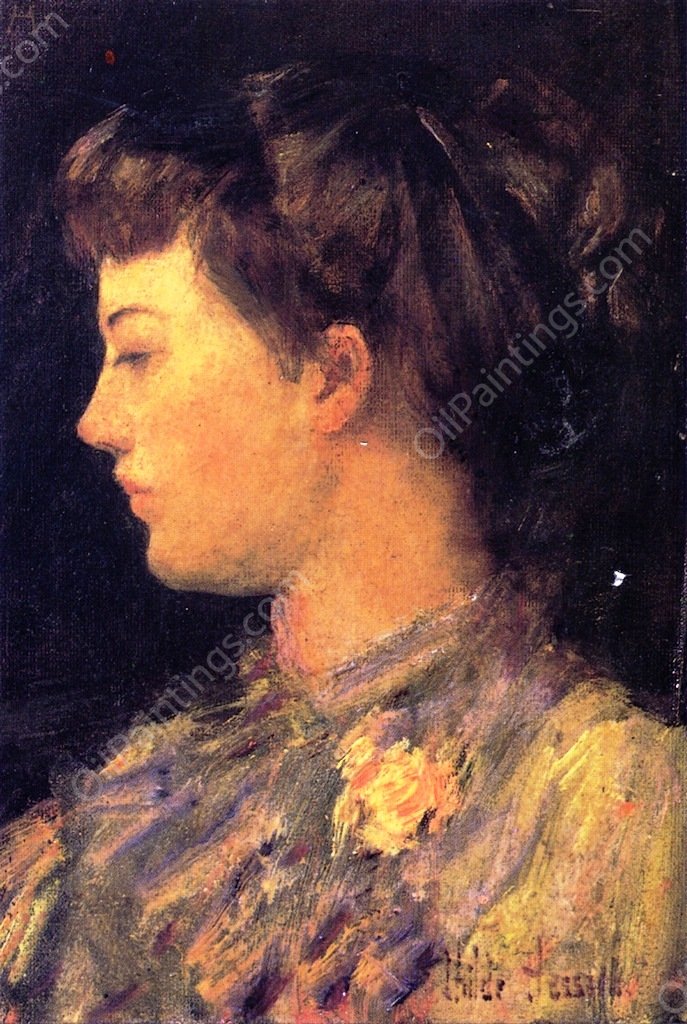 Ethel Moore by Frederick Childe Hassam - Hand-Painted Oil Painting Reproduction