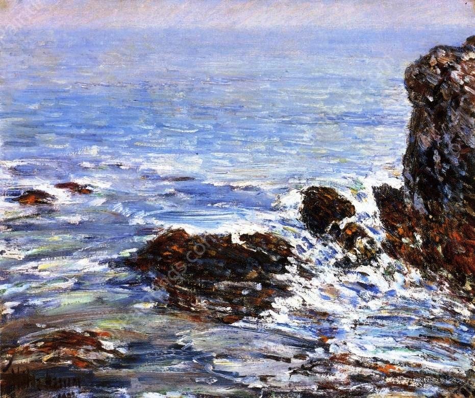 Seascape by Frederick Childe Hassam - Hand-Painted Oil Painting Reproduction