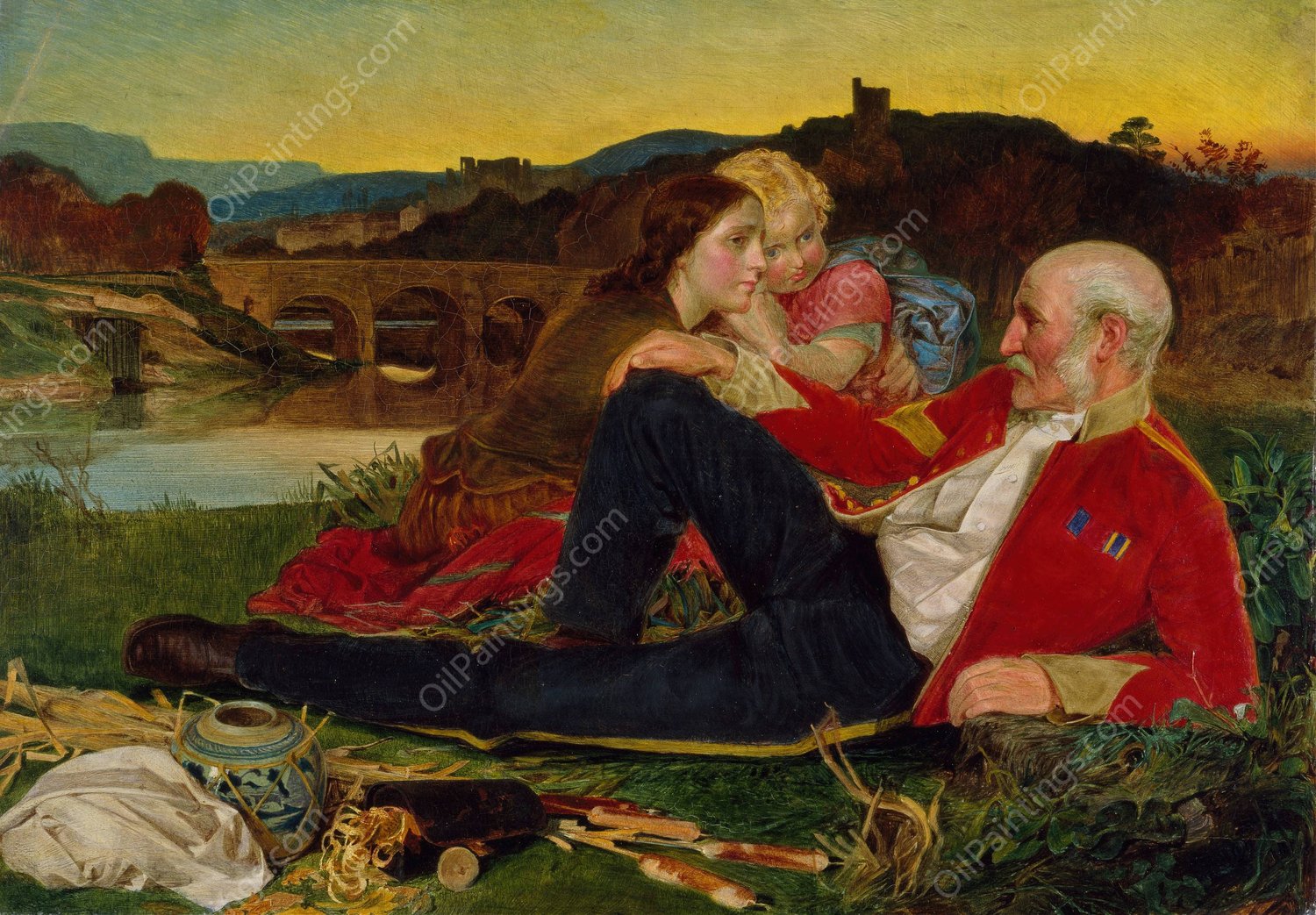 Autumn  by Frederick Sandys - Hand-Painted Oil Painting Reproduction