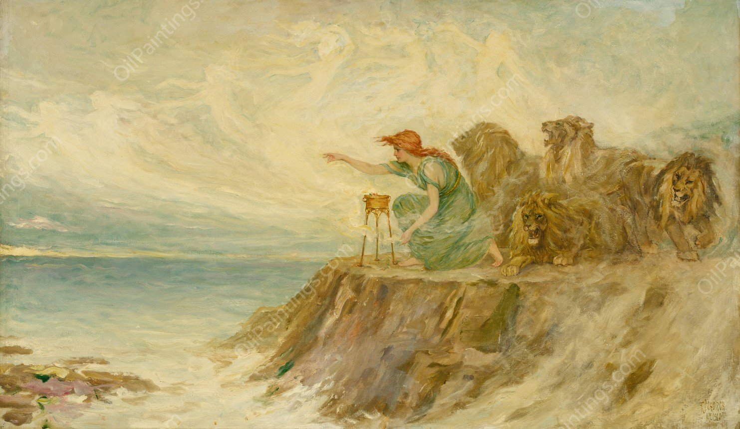 Circe  by Frederick Stuart Church - Hand-Painted Oil Painting Reproduction