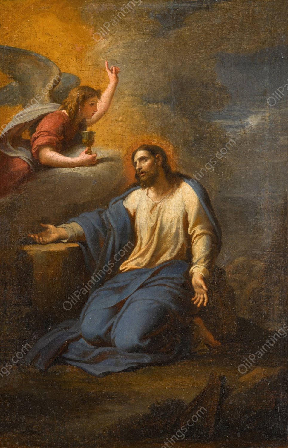 The Agony in the Garden  by French School - Hand-Painted Oil Painting Reproduction