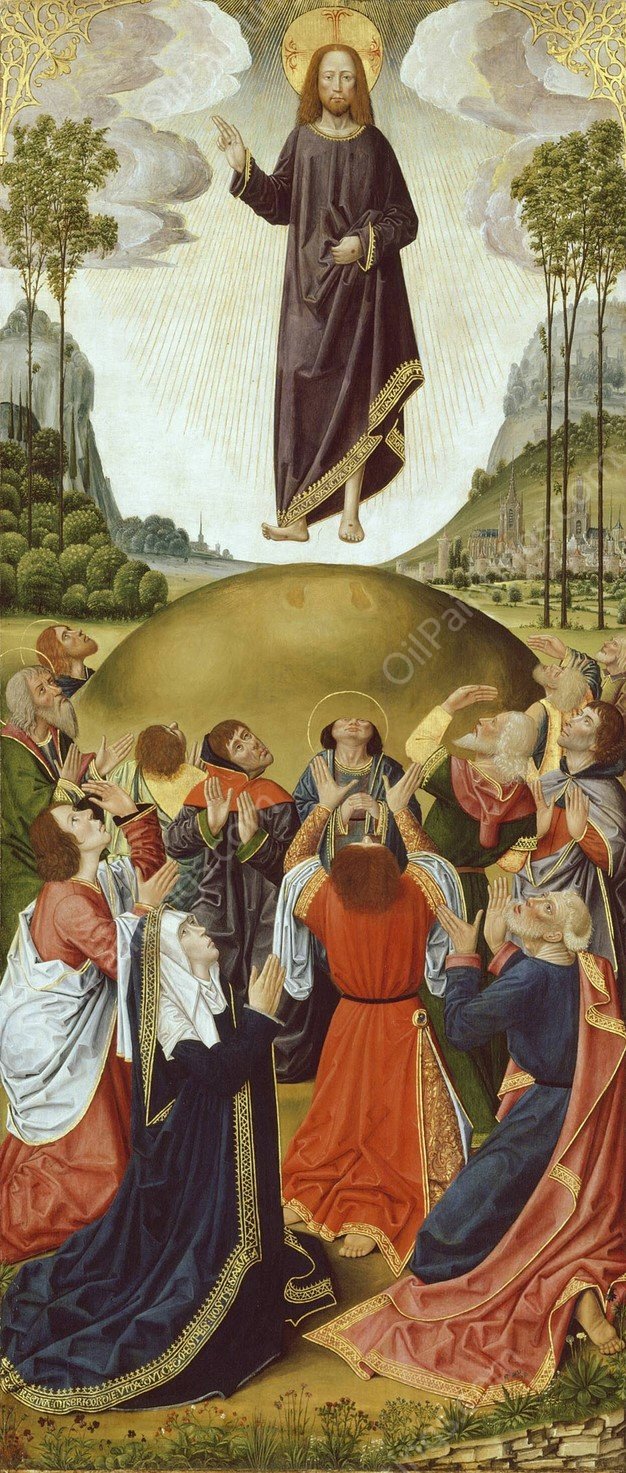 The Ascension  by French School - Hand-Painted Oil Painting Reproduction
