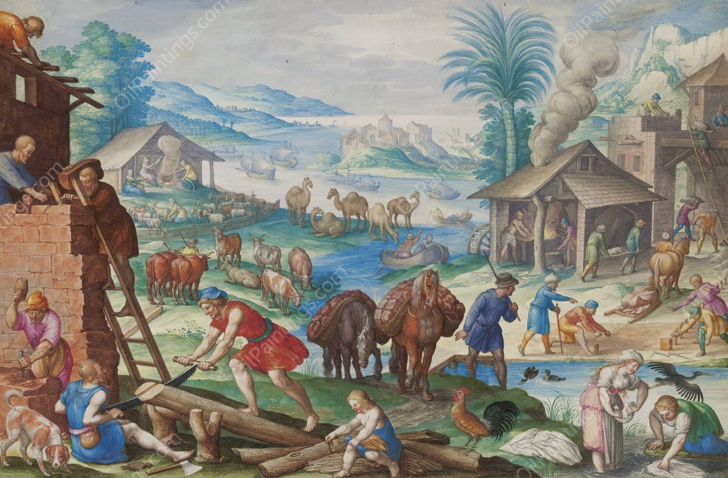 The Age of Bronze by Friedrich Brentel - Hand-Painted Oil Painting Reproduction