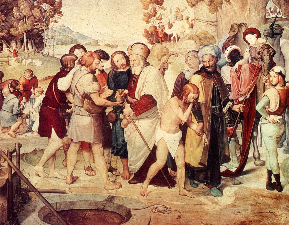 Joseph Being Sold By His Brothers by Friedrich Overbeck - Hand-Painted Oil Painting Reproduction