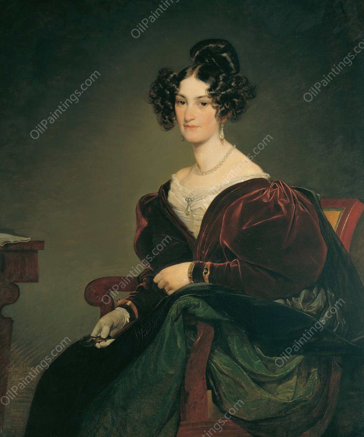 Amalie Klein  by Friedrich Von Amerling - Hand-Painted Oil Painting Reproduction