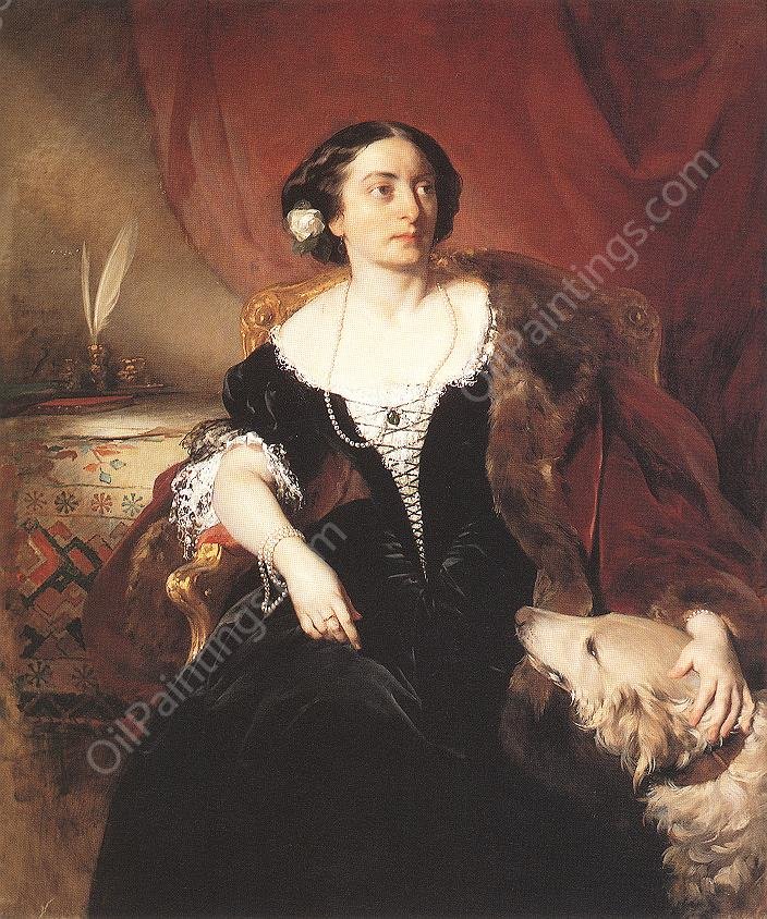 Countess Nako by Friedrich Von Amerling - Hand-Painted Oil Painting Reproduction
