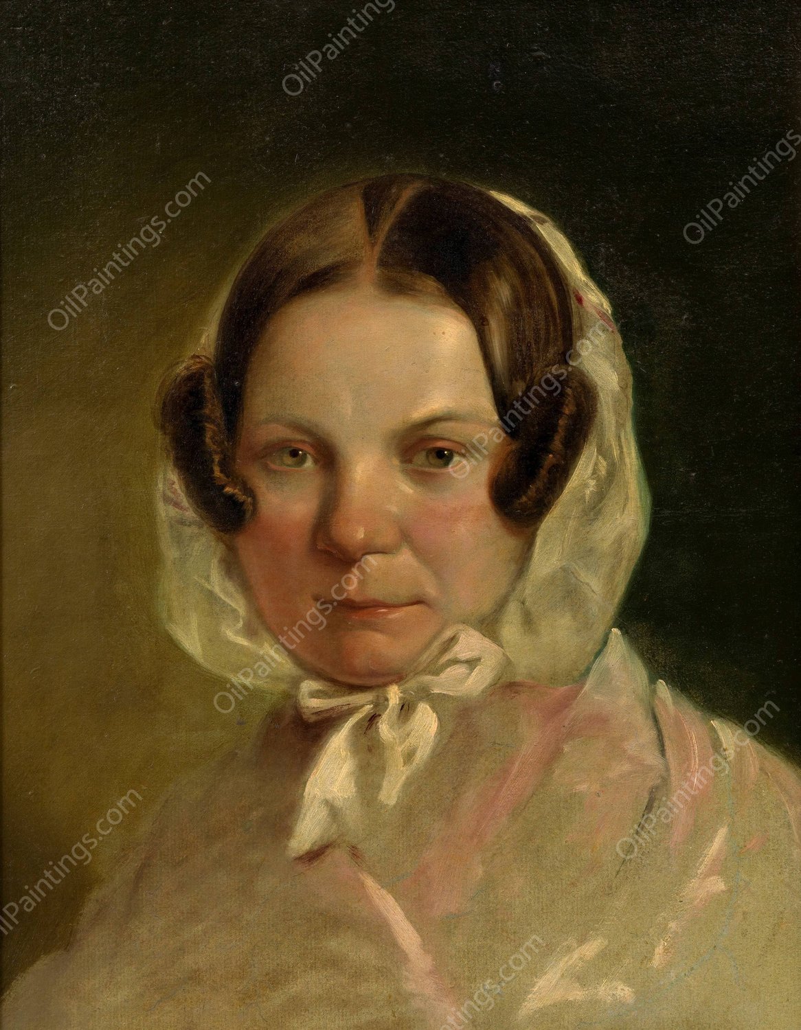 Damenbildnis  by Friedrich Von Amerling - Hand-Painted Oil Painting Reproduction