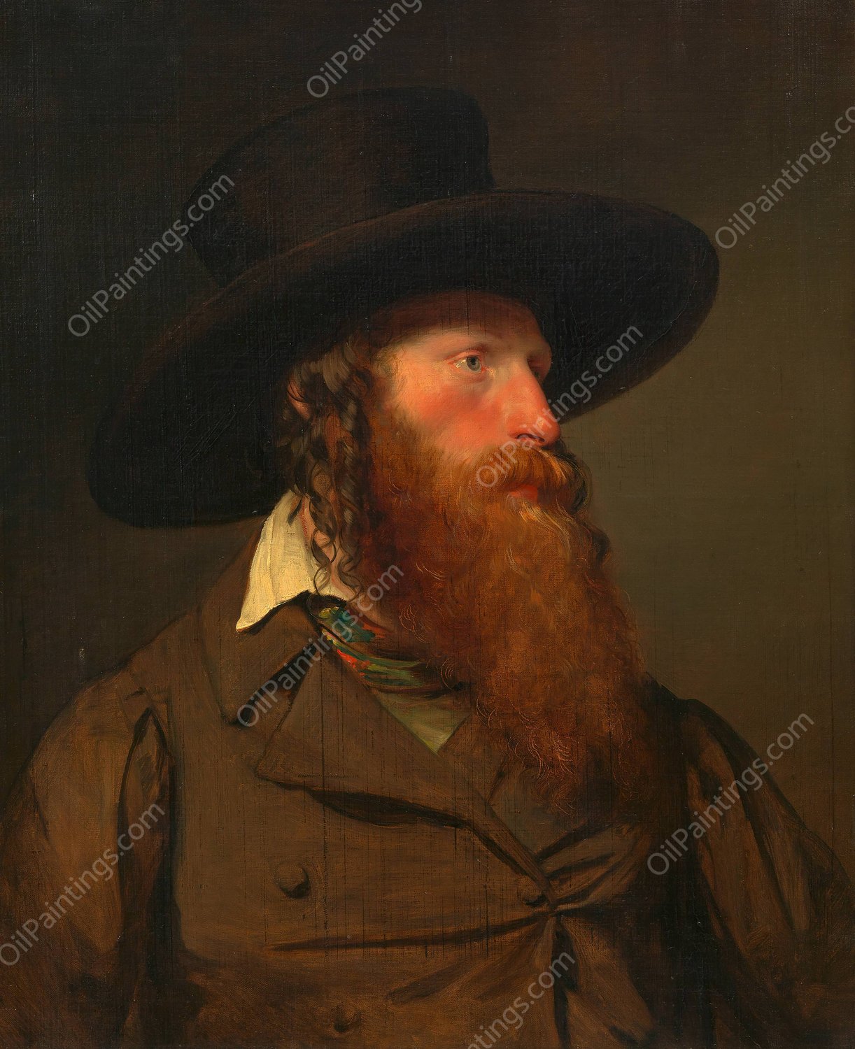 Polnischer Jude  by Friedrich Von Amerling - Hand-Painted Oil Painting Reproduction