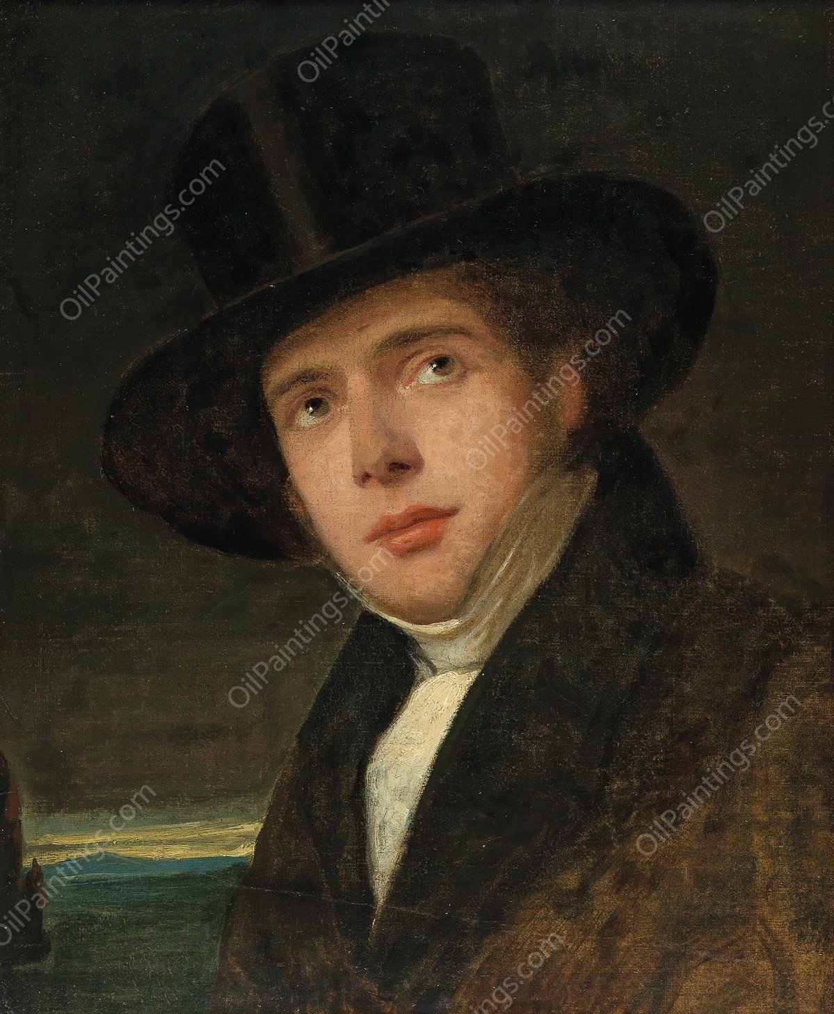 Portrait Of His Brother Andreas by Friedrich Von Amerling - Hand-Painted Oil Painting Reproduction