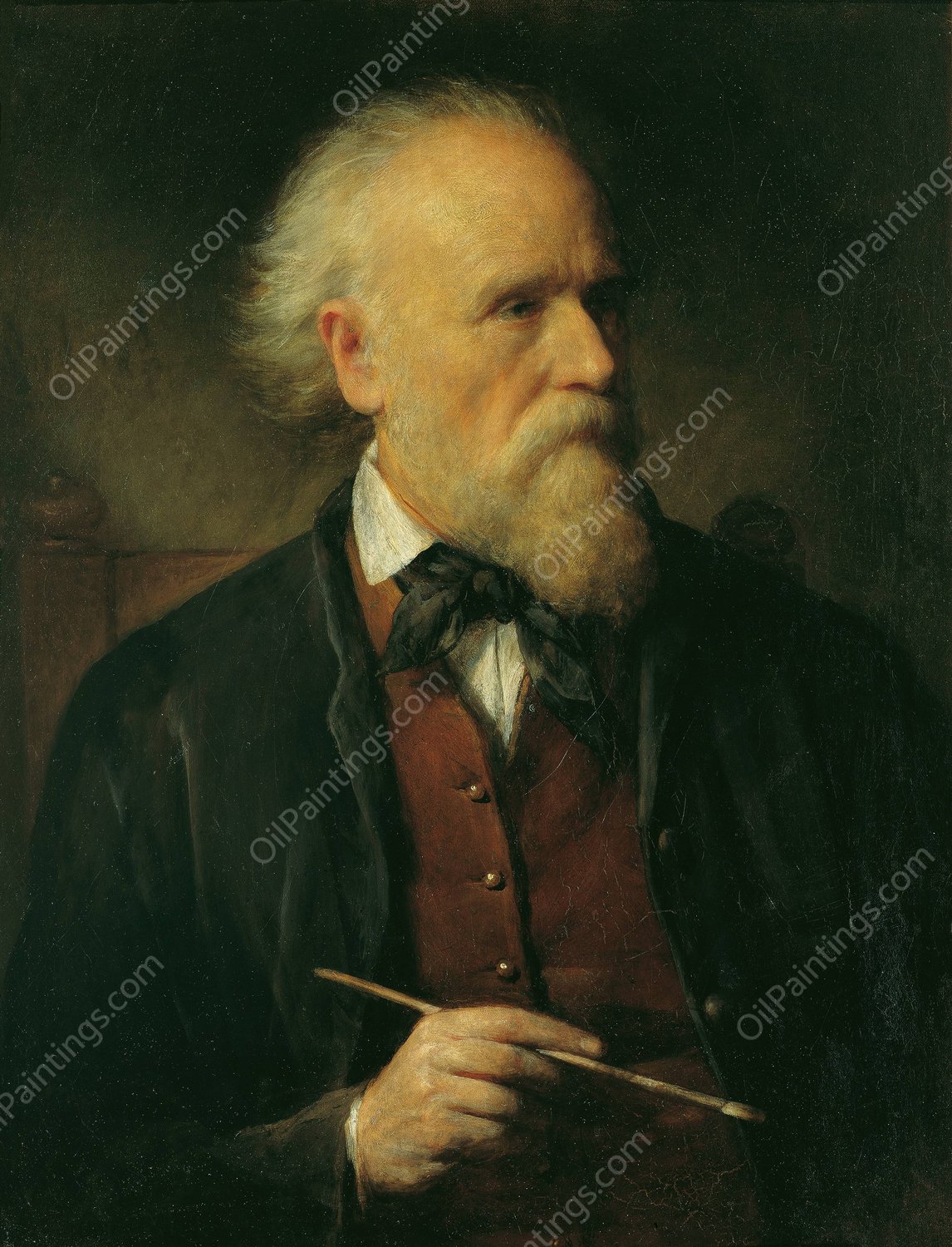 Selbstportrat  by Friedrich Von Amerling - Hand-Painted Oil Painting Reproduction