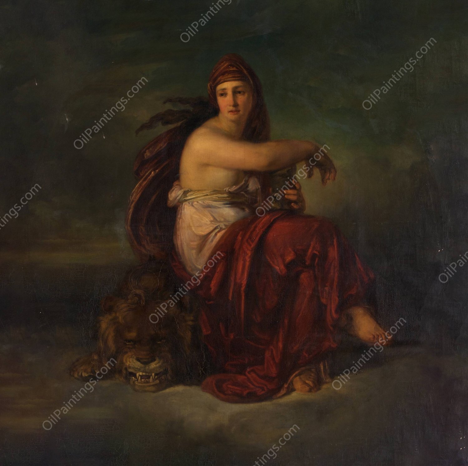 The strength by Friedrich Von Amerling - Hand-Painted Oil Painting Reproduction