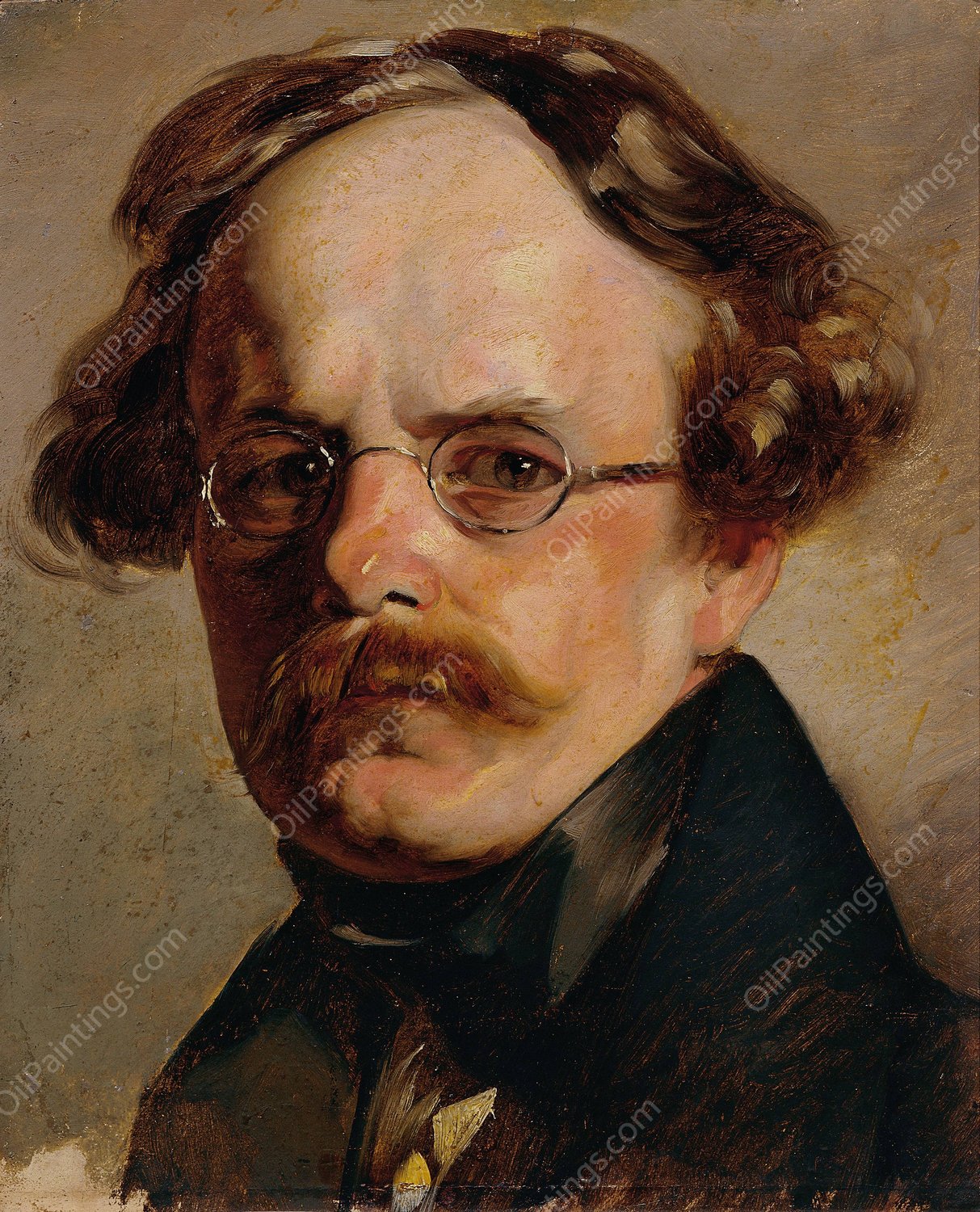 Unbekannter Mann  by Friedrich Von Amerling - Hand-Painted Oil Painting Reproduction