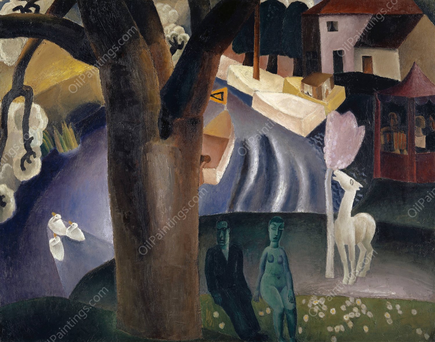 La Lys  by Frits Van Den Berghe - Hand-Painted Oil Painting Reproduction