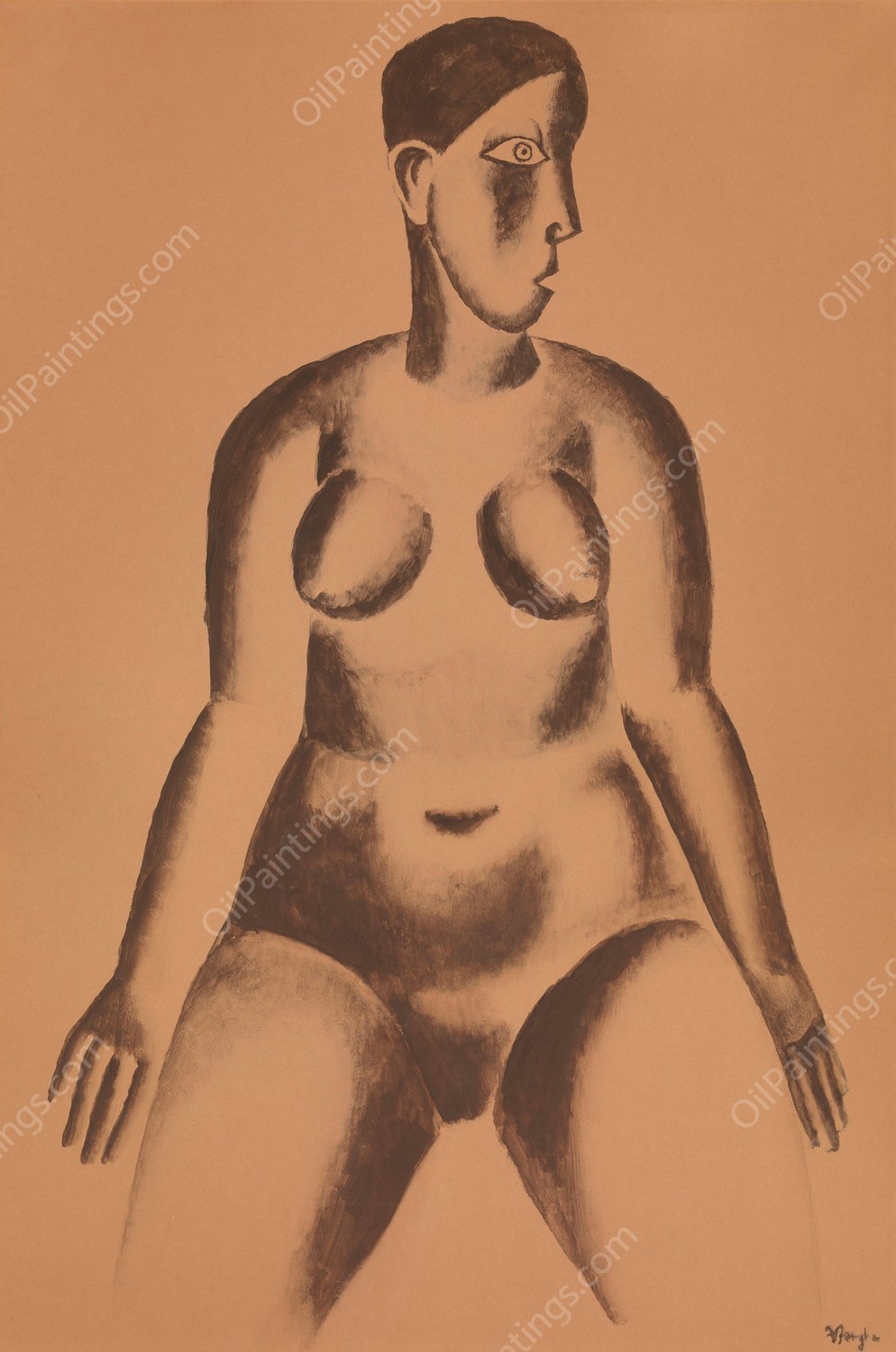 Nude by Frits Van Den Berghe - Hand-Painted Oil Painting Reproduction