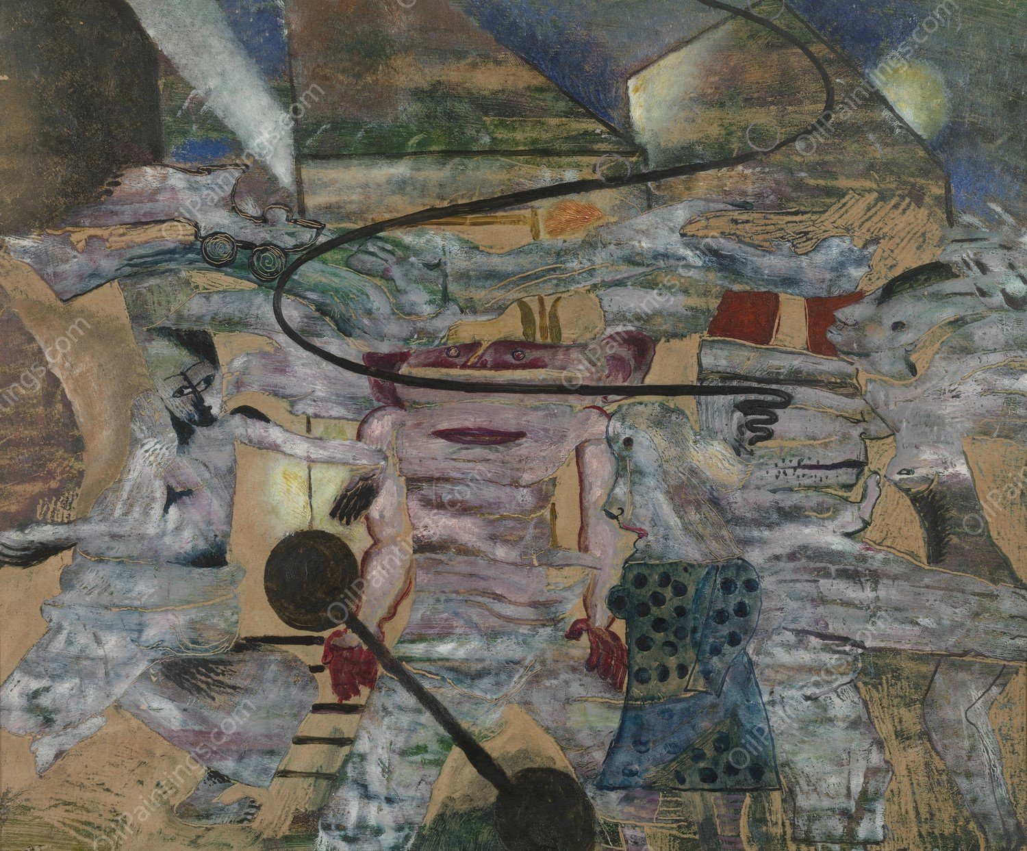 The Monster  by Frits Van Den Berghe - Hand-Painted Oil Painting Reproduction