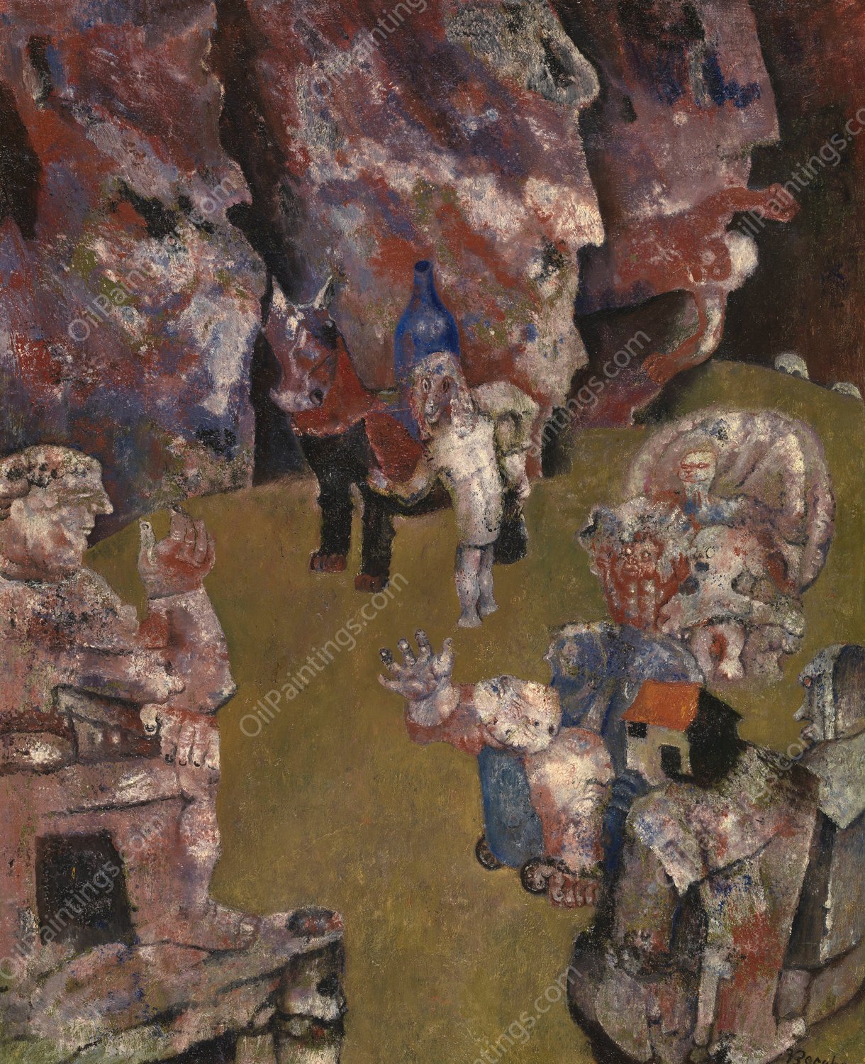 The Unknown Temple  by Frits Van Den Berghe - Hand-Painted Oil Painting Reproduction