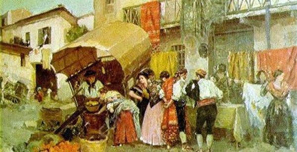 Escena by Gabriel Puig Roda - Hand-Painted Oil Painting Reproduction