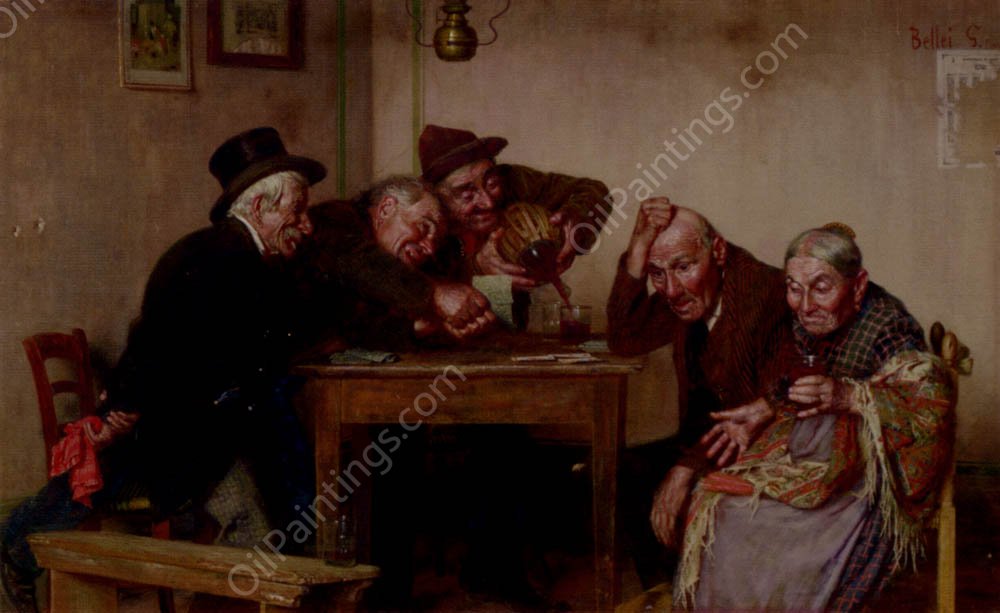 Consolation by Gaetano Bellei - Hand-Painted Oil Painting Reproduction