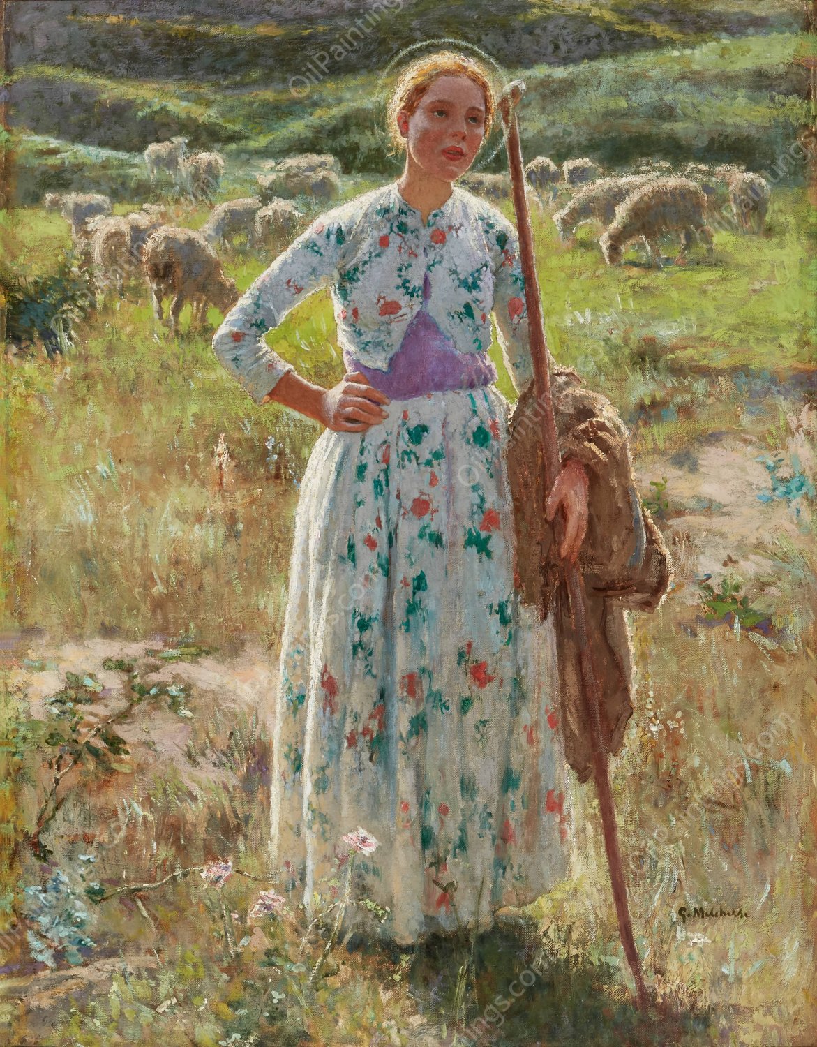 Joan Of Arc by Gari Melchers - Hand-Painted Oil Painting Reproduction