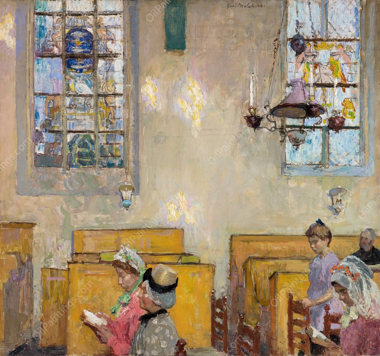 Vespers  by Gari Melchers - Hand-Painted Oil Painting Reproduction