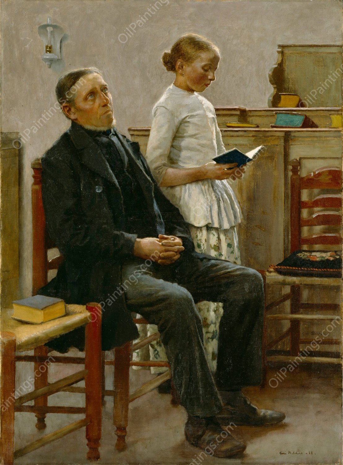 Vespers  by Gari Melchers - Hand-Painted Oil Painting Reproduction